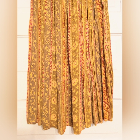 Vtg 90's/Y2K festival Indian handmade maxi skirt sz. S - Picture 3 of 12